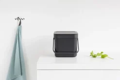 brabantia Entsorgen & Recyclen|Entsorgen & Recyclen|Abfallbehälter Sort&Go 6l Grey