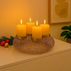 Kerzen & Kerzenhalter|Adventskranz Glitter Ø 35 cm