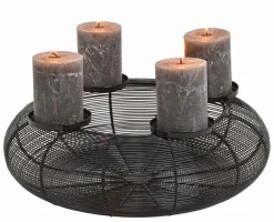 Adventskranz Korb