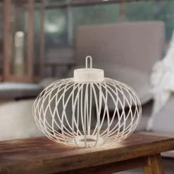 JUST LIGHT. Akku-Tischleuchte Gabbia