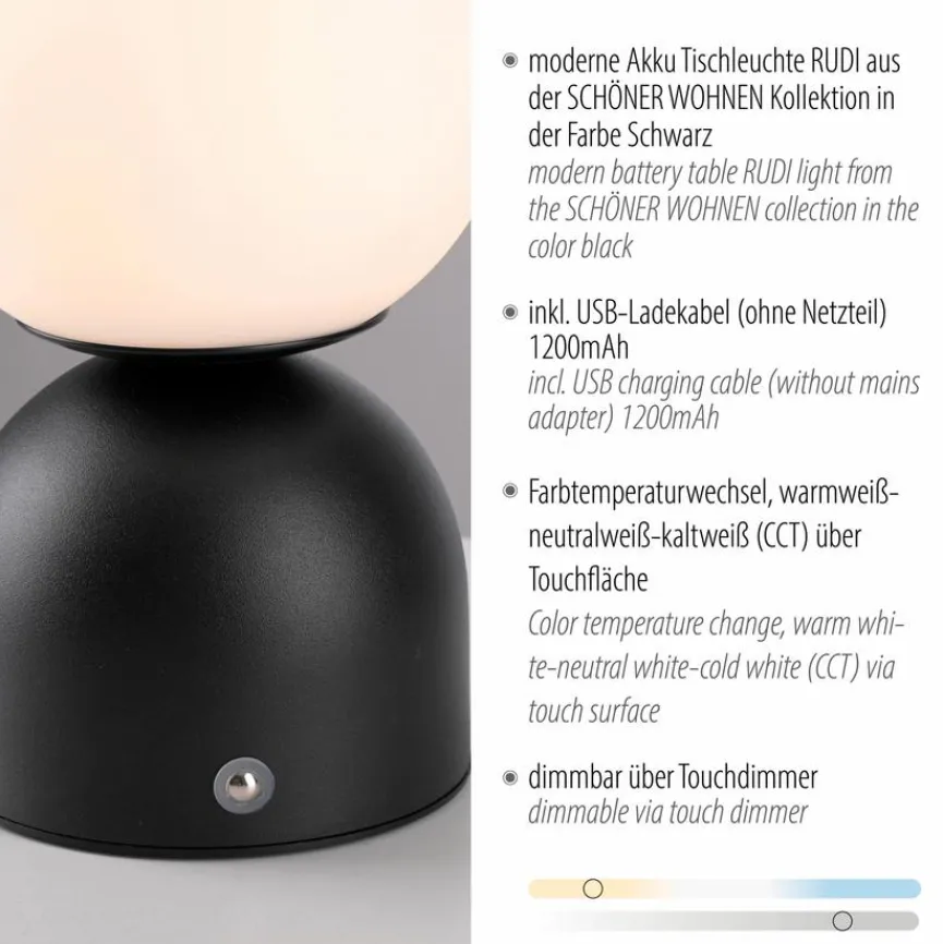 Akku-Tischleuchte Rudi Akkuleuchten|Tischlampen