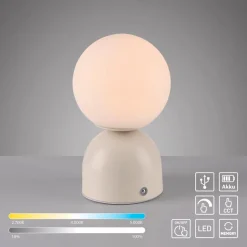 SCHÖNER WOHNEN-Kollektion Akkuleuchten|Tischlampen|Akku-Tischleuchte Rudi