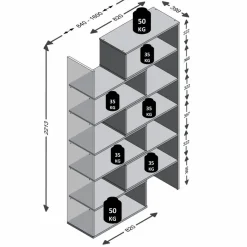 FMD Büroschränke & Regale|Büromöbel-Serien|Aktenregal Calvia
