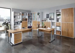 FMD Büroschränke & Regale|Büromöbel-Serien|Aktenregal Calvia, breit 3OH