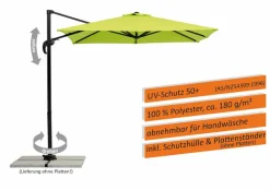Discount Ampelschirm Rhodos Junior 230 x 230 cm Sonnenschirme