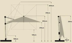 Online Ampelschirm Varioflex LED 300 x 300 cm Sonnenschirme