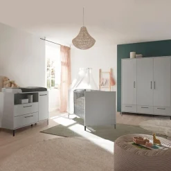 New Babyzimmer-Set Ole 3tlg. Kinder Babyzimmer-Komplettsets|Babyzimmer-Komplettsets