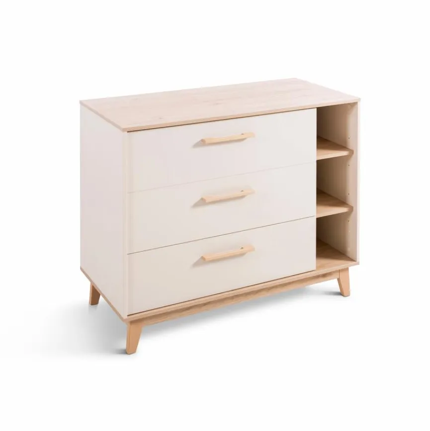 Outlet Babyzimmer-Set Porto 3tlg. Kinder Babyzimmer-Komplettsets|Babyzimmer-Komplettsets