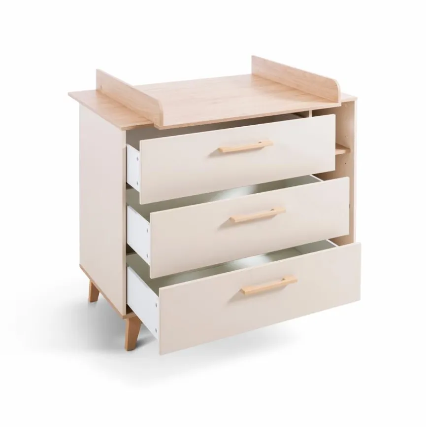 Outlet Babyzimmer-Set Porto 3tlg. Kinder Babyzimmer-Komplettsets|Babyzimmer-Komplettsets