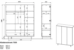 Babyzimmer-Set Tomino 4tlg. Kinder Babyzimmer-Komplettsets|Babyzimmer-Komplettsets
