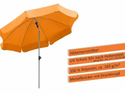 Clearance Balkonschirm Locarno Ø 200 cm Sonnenschirme|Balkonschirme