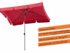 Outlet Balkonschirm Locarno 120 x 180 cm Sonnenschirme|Balkonschirme