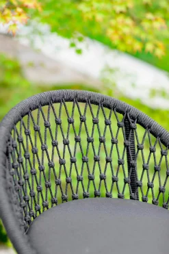 NIEHOFF GARDEN Gartenstühle|Barhocker Kuta, Alu/Kordelflechtung