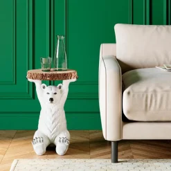 KARE DESIGN Dekofiguren Tiere & Pflanzen|Dekofiguren|Beistelltisch Polar Bear 78943
