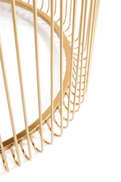 KARE DESIGN Beistelltisch Wire Messing 83457 2er Set