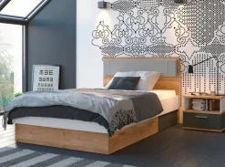 Kinder Wójcik Bett mit Polsterkopfteil Twenty 120 x 200 cm