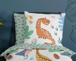 Kinder Kinderbettwäsche|Bettwäsche|Bettwäsche Dino 135 x 200 cm