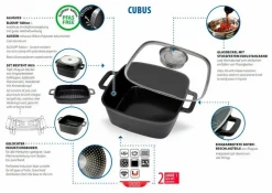 New Bräter Cubus 3tlg. Bräter