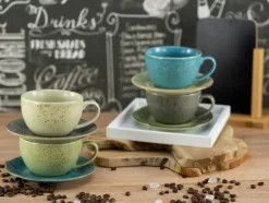 CreaTable Kaffee & Tee|Cappuccinotasse Nature Collection 8tlg.