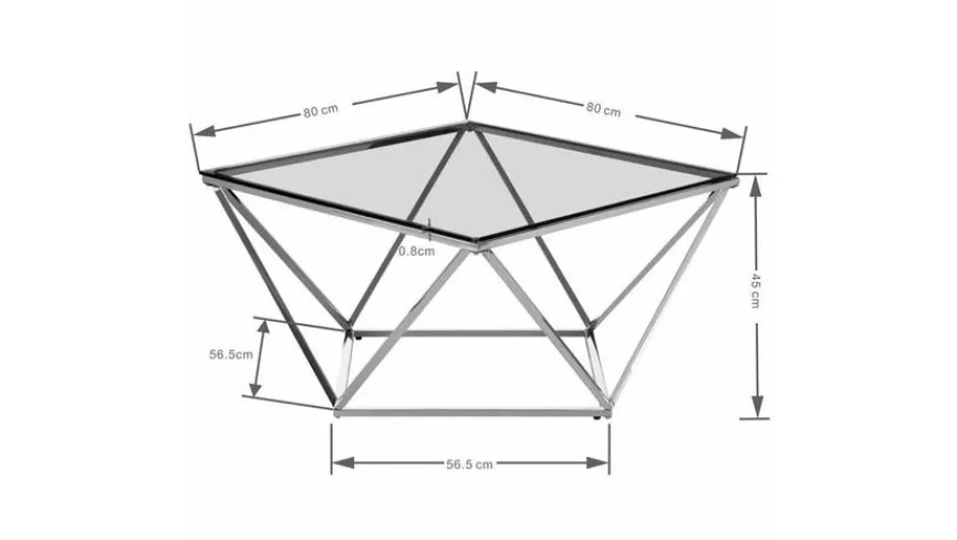KARE DESIGN Couchtische|Couchtisch Cristallo 85604