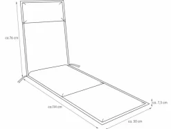 Gartenliegen-Auflagen|Deckchair-Auflage Unica 190 x 50 cm