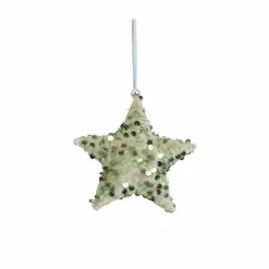 Best Deko-Hänger Stoffstern 11 cm Für Den Weihnachtsbaum