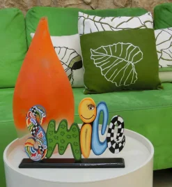 Discount Deko-Objekt Schriftzug - Smile 30 cm Dekofiguren