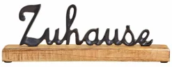 Dekofiguren|Deko-Objekt Schriftzug - Zuhause 30 cm