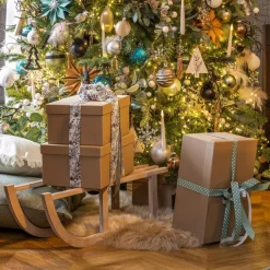 Dekorationsartikel|Deko-Schlitten 20 x 21 cm