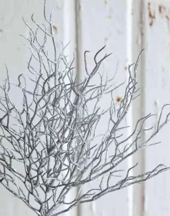 Hot Deko-Zweig Glitter 40 cm Dekorationsartikel|Grünpflanzen