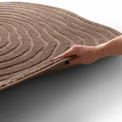 Moderne Teppiche|Design-Teppich Rippel Shape Ø 200 cm