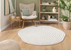 Moderne Teppiche|Design-Teppich Rippel Shape Ø 160 cm