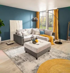 BOOOM Ecksofa mit Hocker Antonia