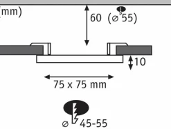 Paulmann Einbauleuchten|Einbauleuchte Veluna