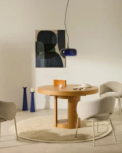 Kave Home Esstisch mit Auszug Artis Ø 120/ 170 cm