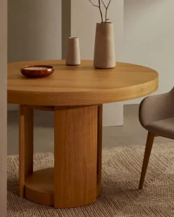 Kave Home Esstisch mit Auszug Artis Ø 120/ 170 cm