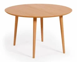 Kave Home Esstisch mit Auszug Oakland Ø 120/200 cm