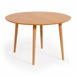 Kave Home Esstisch mit Auszug Oakland Ø 120/200 cm