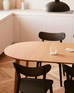 Kave Home Esstisch mit Auszug Oqui Ø 90/170 cm