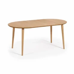 Kave Home Esstisch mit Auszug Oqui Ø 90/170 cm