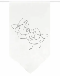 Schmidt Vorhänge & Gardinen|Fensterbehang Schmetterlinge 40 x 80 cm