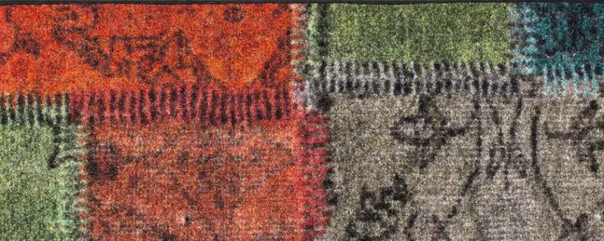 Wash & Dry Fußmatten|Fußmatte Vintage Patches 75 x 120 cm