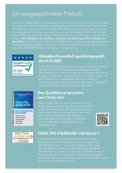 Centa-Star Ganzjahresbettdecke Allergo Protect 135 x 200cm