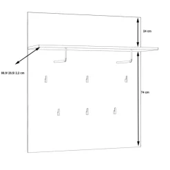 FORTE Garderobenpaneel Farida