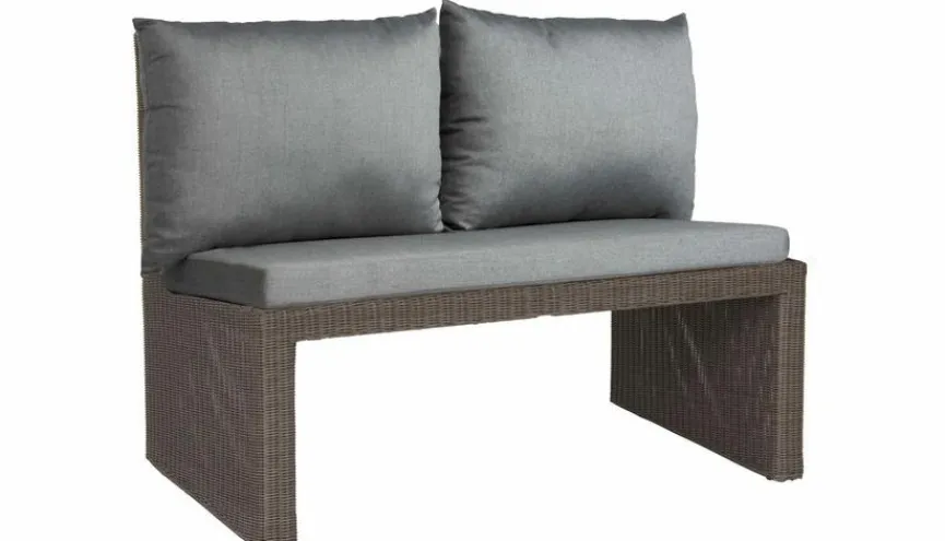 Outlet Gartenbank Noel, Geflecht Gartenbänke|Balkonbänke