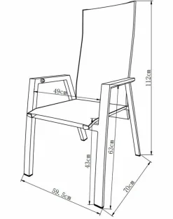 Gartenmöbel Set Deluxe Alu 7tlg.