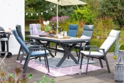 Loungesessel|Gartenstühle|Gartensessel Deluxe Alu