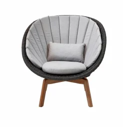 Cane-line Loungesessel|Gartenstühle|Gartensessel Peacock, dark grey