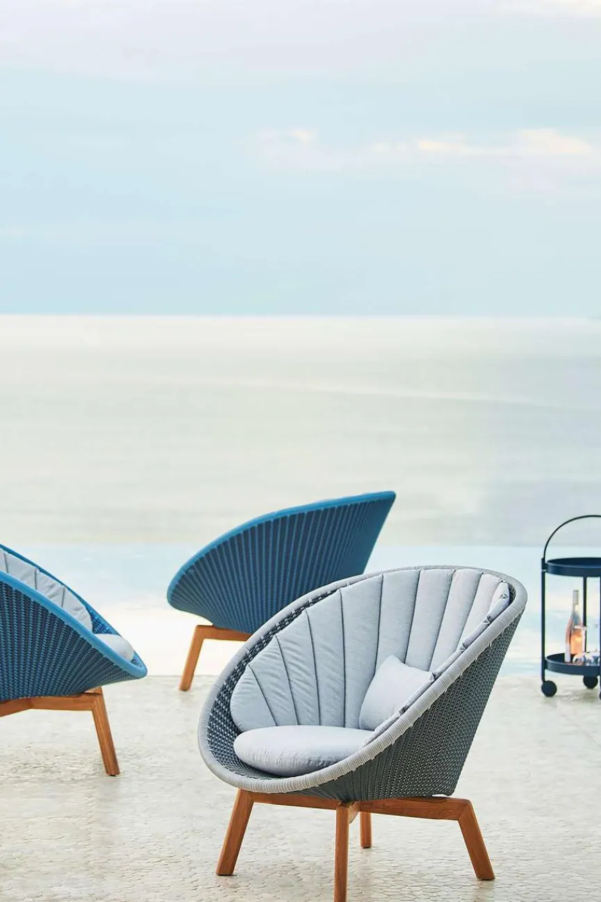 Cane-line Gartensessel Peacock, grau/