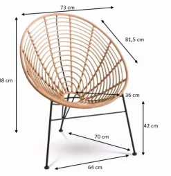 Gartensessel Tahiti, PE-Geflecht